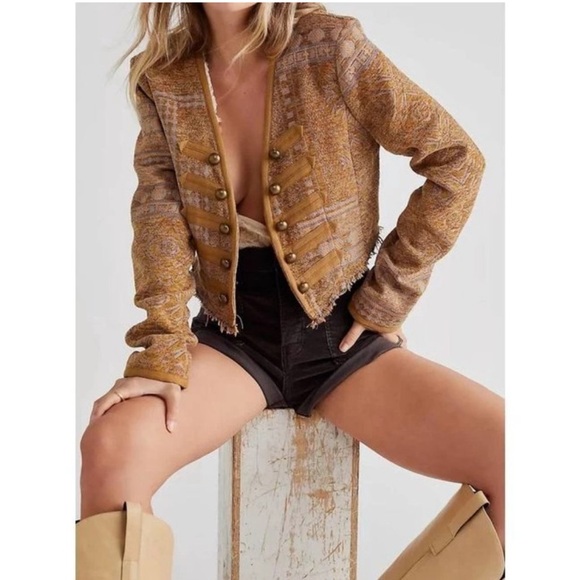 ❤️RARE! Free People Juliette Cropped Jacket - Picture 7 of 7